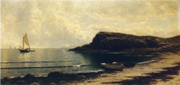  Thompson Pintura - A lo largo de la costa junto a la playa Alfred Thompson Bricher